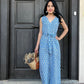 Mia Jumpsuit - Floral Blue