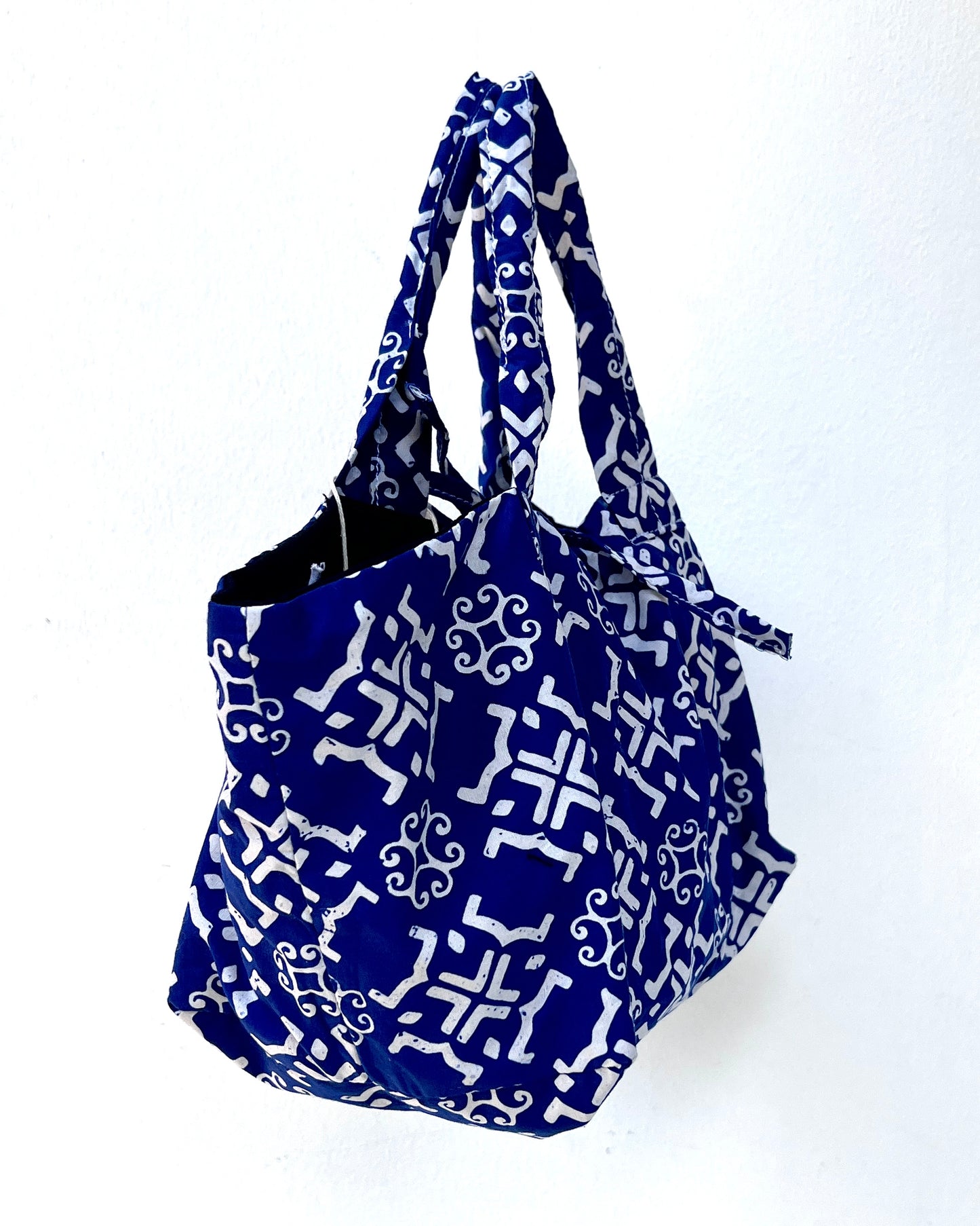 Joy Cotton Batik Bag - Tribal Blue