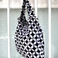 Peace Cotton Batik Bag - Black White Geometric