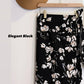 Naomi Wrap Skirt - Elegant Black Floral [LAST PIECE]