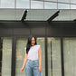 Rae Tee With Back Keyhole Details - White