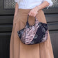 Joy Cotton Batik Bag - Black Brown Floral