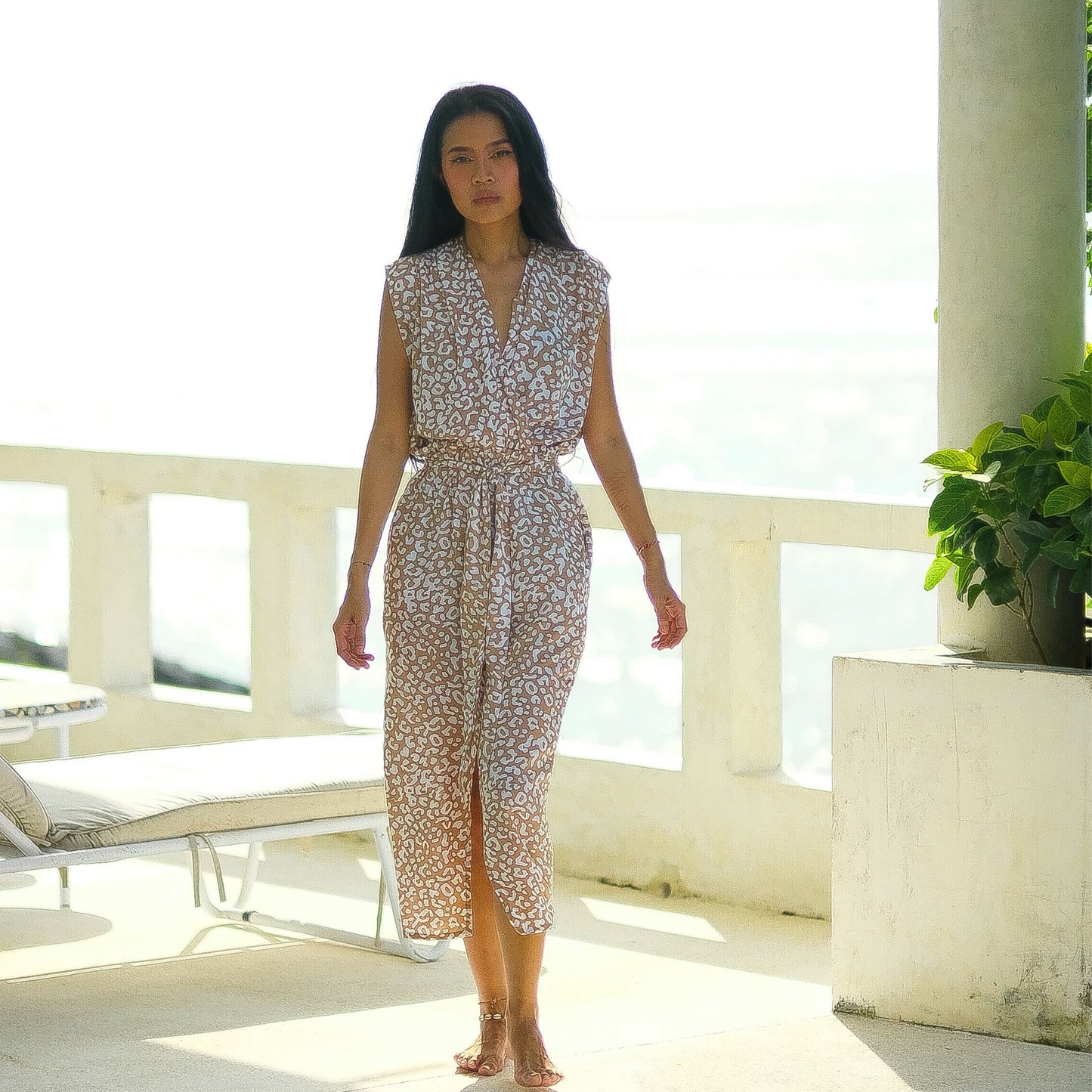 Sofia Dress - Brown Leopard