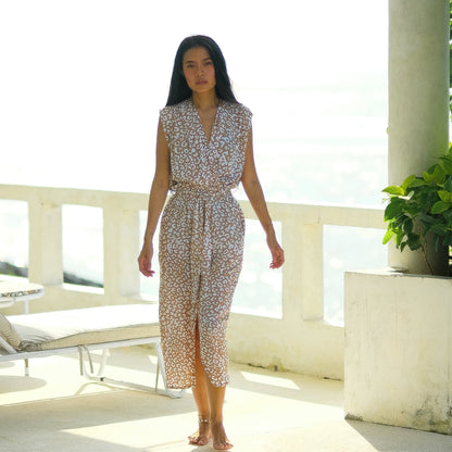 Sofia Dress - Brown Leopard