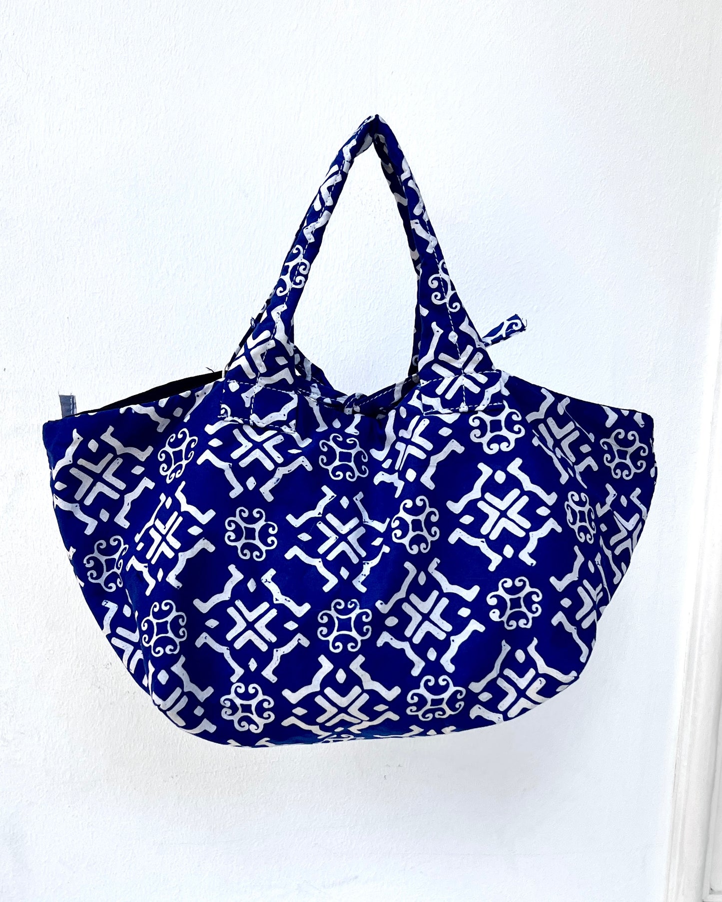 Joy Cotton Batik Bag - Tribal Blue