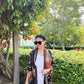 Cotton Batik Kimono- Black Orange
