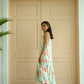 Enza Halter Neck Maxi Dress - Floral Pastel
