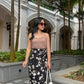 Naomi Wrap Skirt - Elegant Black Floral [LAST PIECE]