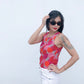 Layla Shell Top - Pink/Red