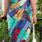 Naomi Wrap Skirt - Hibiscus Green [ LAST PIECE ]