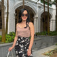 Naomi Wrap Skirt - Elegant Black Floral [LAST PIECE]