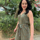 Mia Jumpsuit - Brown / Green