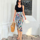 Ruth Wrap Skirt - Tribal Khaki