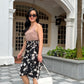 Naomi Wrap Skirt - Elegant Black Floral [LAST PIECE]