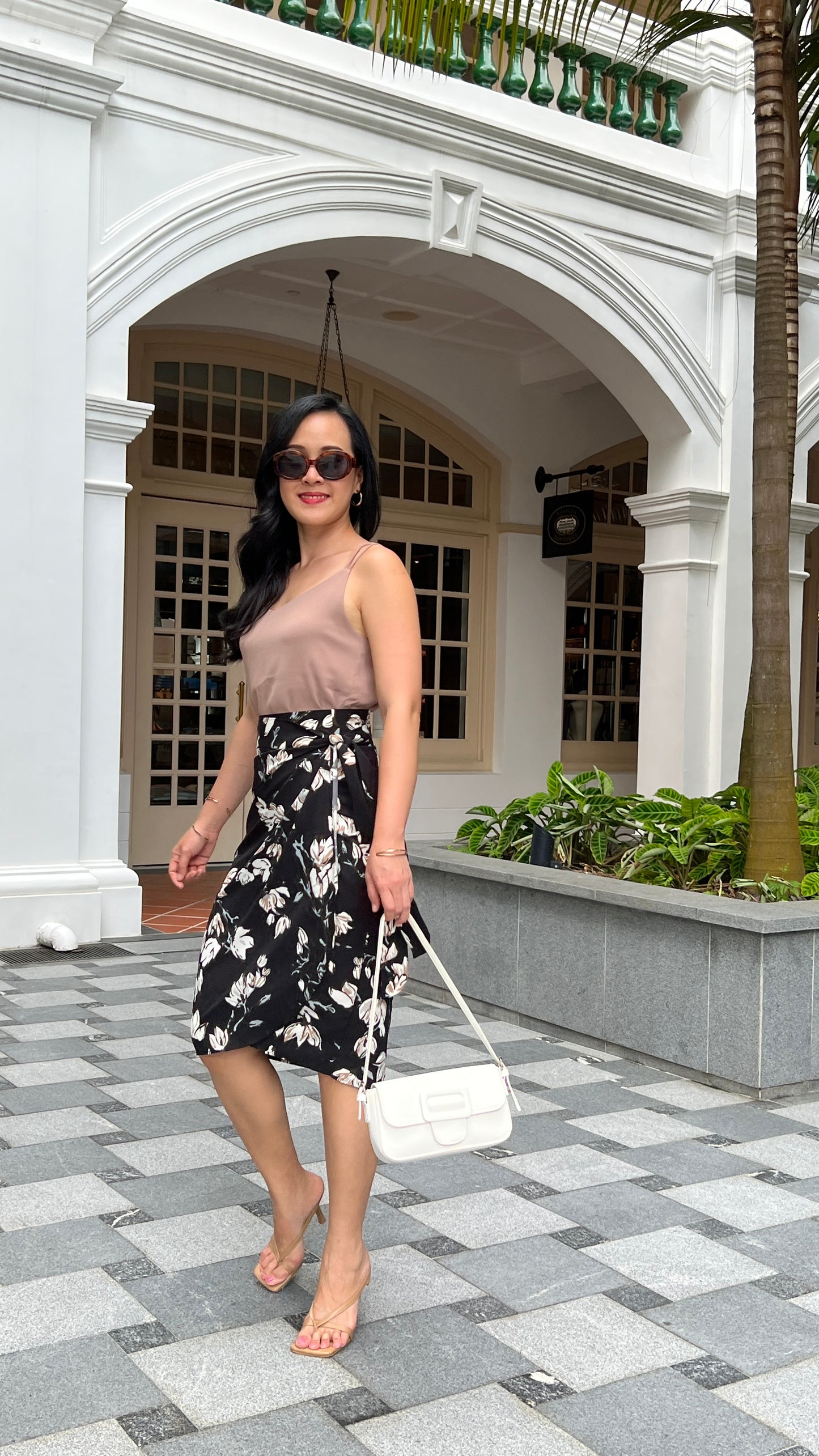 Naomi Wrap Skirt - Elegant Black Floral [LAST PIECE]