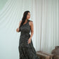 Zana Toga Maxi Dress - Alluring Black