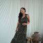 Zana Toga Maxi Dress - Alluring Black