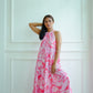 Enza Halter Neck Maxi Dress - Pink Bali