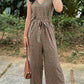 Mia Jumpsuit - Brown / Green