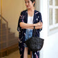 Blake Long Kimono - Navy Pink