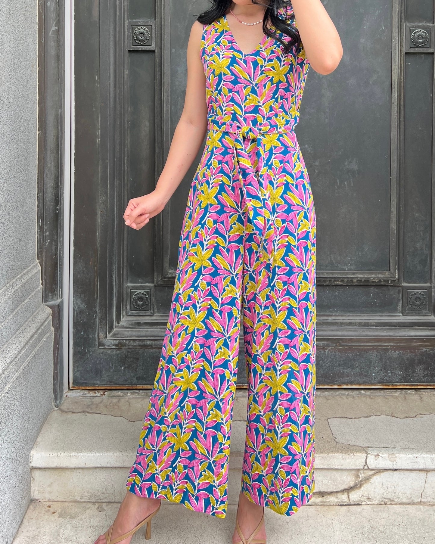 Kali Jumpsuit - Pink / Yellow