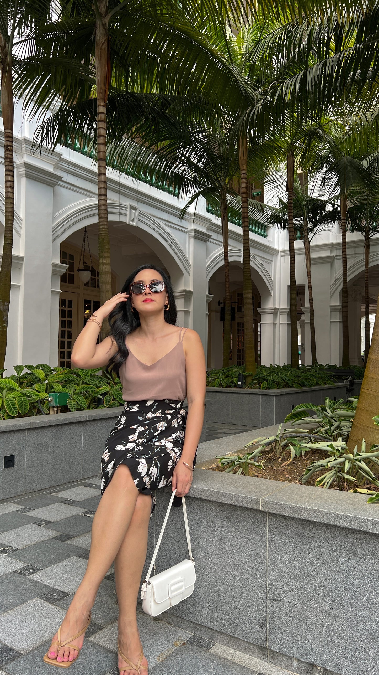 Naomi Wrap Skirt - Elegant Black Floral [LAST PIECE]