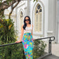 Ruth Wrap Skirt In Blue Salsa