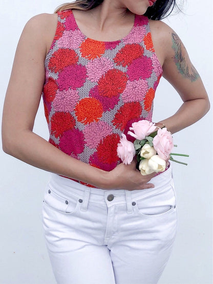 Layla Shell Top - Pink/Red
