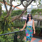 Ruth Wrap Skirt In Blue Salsa