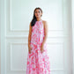 Enza Halter Neck Maxi Dress - Pink Bali