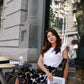 Naomi Wrap Skirt In Chocolate Poppy Print