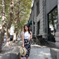 Naomi Wrap Skirt In Chocolate Poppy Print